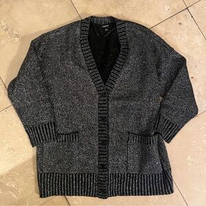Torrid Black and Gray Cardigan Sweater